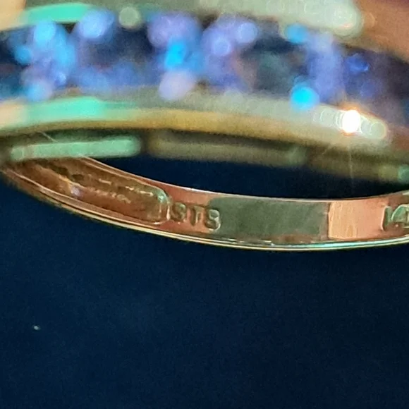 14k Tanzanite Ring size 8 - Picture 3 of 5